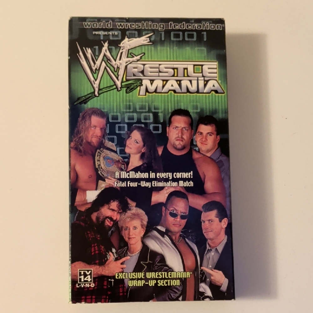 WrestleMania VHS Tape - Green and Black
